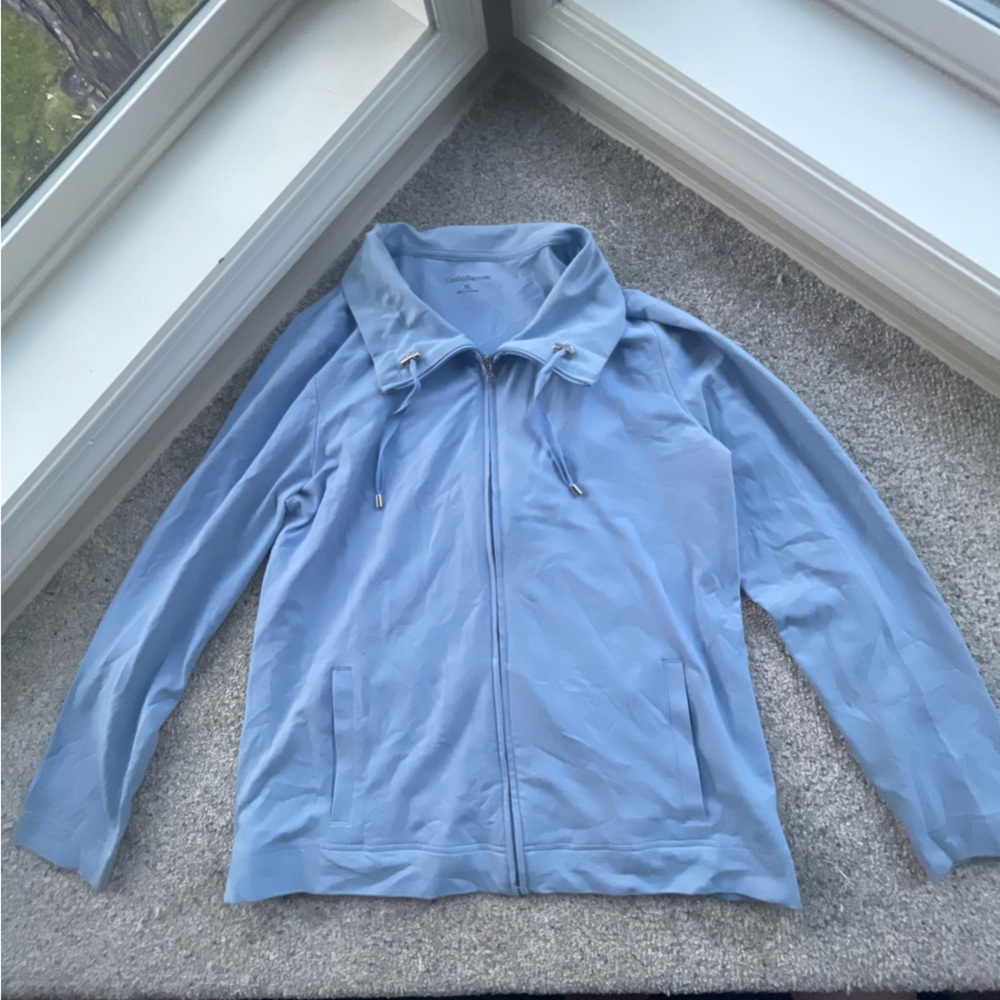 Light Blue Zippable Jacket